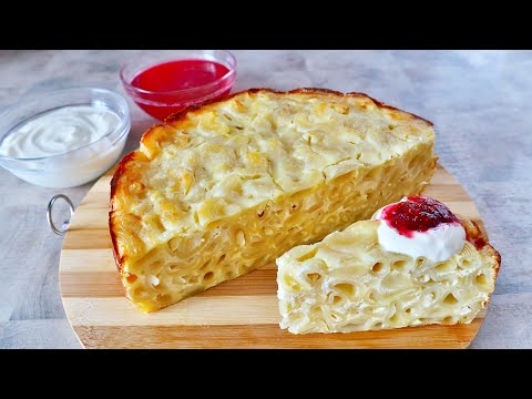Видео рецепт Лапшевник с яйцом