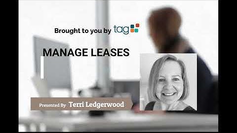 How-To Manage Leases  & Tenants within Sage Property Management Software | PM