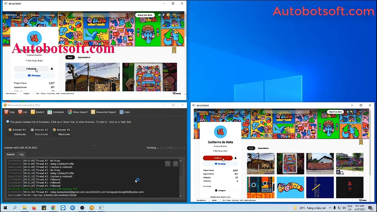 Behance Mass Follow Bot - Increase Followers on Behance - Behance Auto Follow Tool