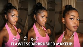 FLAWLESS AIRBRUSHED MAKEUP TUTORIAL | beginner friendly makeup routine