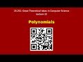 Unlocking the Power of Polynomials in Theoretical Computer Science 📚