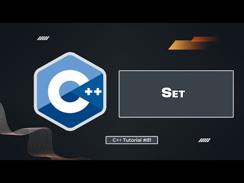 Set in C++ | C++ Tutorial for Beginners #81