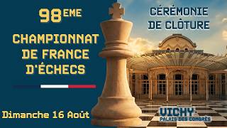 Championnat de France d'Échecs - Vichy 2026 – Cérémonie de clôture
