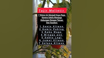 7 Weton Menjadi Kaya Raya Karena Selalu Menjaga Hubungan #shorts