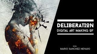 PHOTOSHOP Timelapse: "Deliberation" DIGITAL ART Making Of
