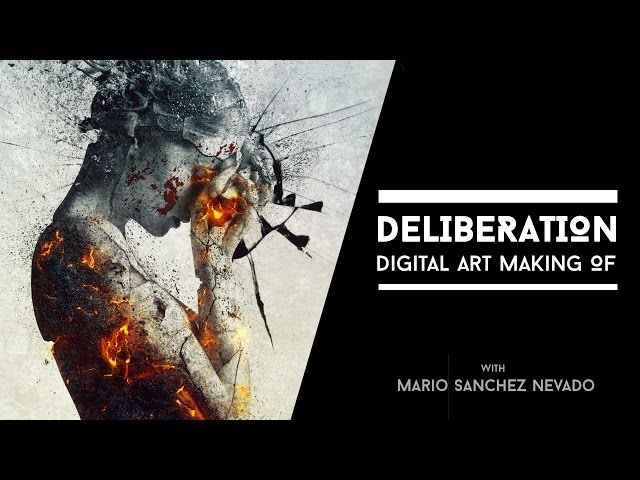 PHOTOSHOP Timelapse: "Deliberation" DIGITAL ART Making Of