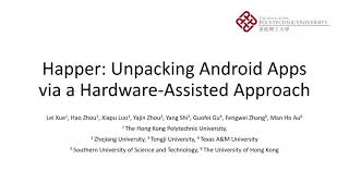 Happer: Unpacking Android Apps via a Hardware-Assisted Approach