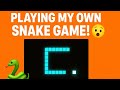 Playing My Own Python Snake Game (Coded in Pygame)