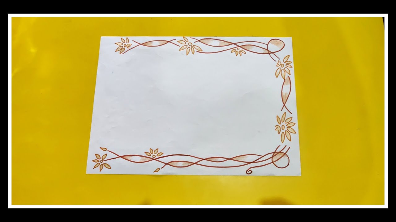 25 Compilation Of Border Design For Economics Project Paper Border Design Youtube
