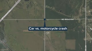 Motorcyclist seriously injured in crash with car near Bondurant