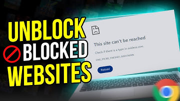 Hoe u geblokkeerde websites in Google Chrome kunt deblokkeren (EENVOUDIG)