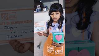 Jaysvi Builds Her First Home Depot Project! 🛠️ | Kids Workshop Madison, WI