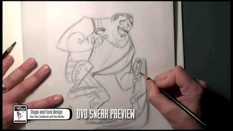 Shape/Form Design Lesson Preview: The Art of Character Design with David Colman Vol 1 DVD