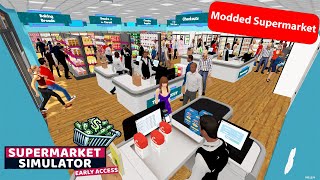 New Cashier Duplicating Mod in Modded Supermarket Simulator! (E95)