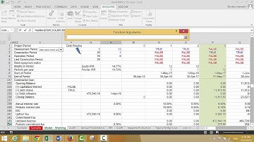 Resolving Circular References in Project Finance