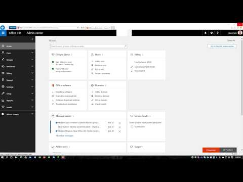 Office 365 Admin Center