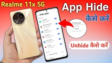 Realme 11x app hide, How to hide apps in realme 11x, realme 11x app hide kaise kare