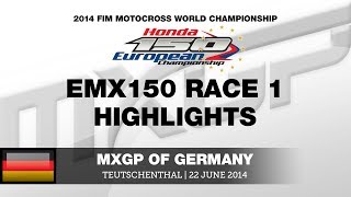 EMX150 of Germany 2014 Race 1 Highlights - Motocross