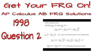 AP Calculus AB - 1998: #2C