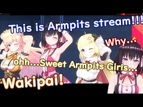The viewers were delighted with their armpits【 Hololive ▷ Eng sub】