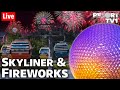 🔴Live: Disney Skyliner Resort Hopping & Epcot Forever Fireworks - Walt Disney World Live Stream