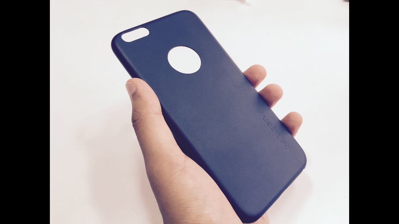 Spigen Leather Fit Midnight Blue Case iPhone 6s/6 Plus Unboxing