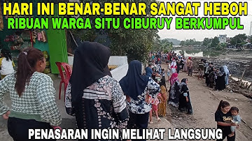 HARI INI..!! Ribuan Warga Situ Ciburuy HEBOH Ikut Menyaksikan Proses Pengangkatan Alat berat..