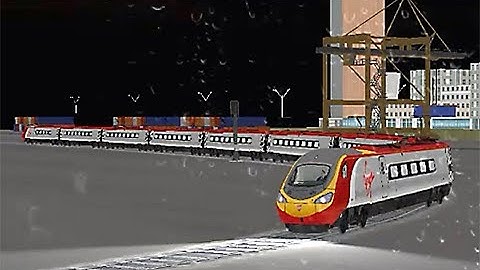 Train Sim - Port of Call Using 390 Pendolino in Rainy Night - Simulasi Kereta Api