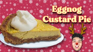 Eggnog Custard Pie