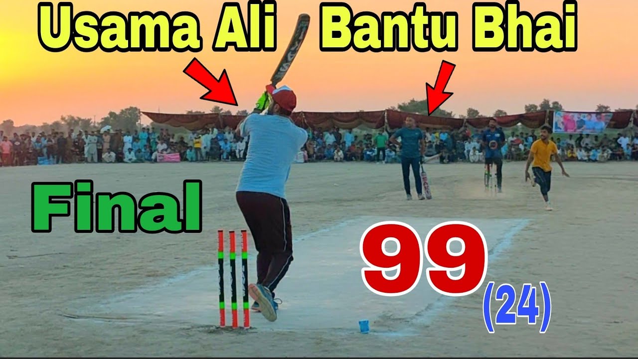 Usama Ali,Bantu Bhai // 99 Runs Required in 24 Balls Fantastic Cricket ...
