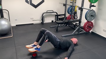 Foam Roller Hamstring Walk Outs