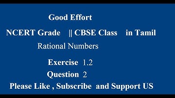 NCERT Grade 8 || CBSE Class 8 - Rational Numbers Exercise 1.2 Question # 2 in Tamil