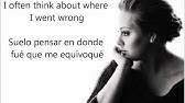 Someone Like You Lyrics Adele English Spanish Youtube