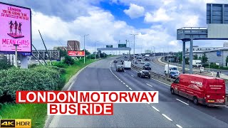 London SUPERLOOP EXPRESS Bus 🚌 SL1 - Walthamstow Central To North Finchley | A406 Bus Ride