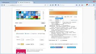Урок 2  CSS генераторы кода  CSS Gradient Generator