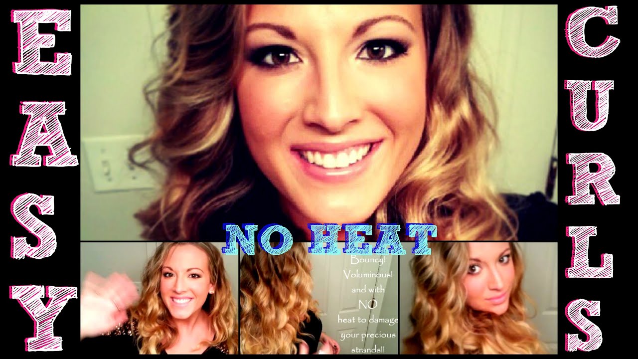Quick Easy Hairstyle: No Heat Curls! *HD* - YouTube