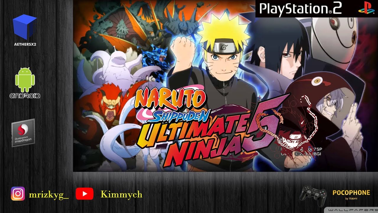 AetherSX2 Emulator - Naruto Ultimate Ninja 5 PS2 on Snapdragon 680