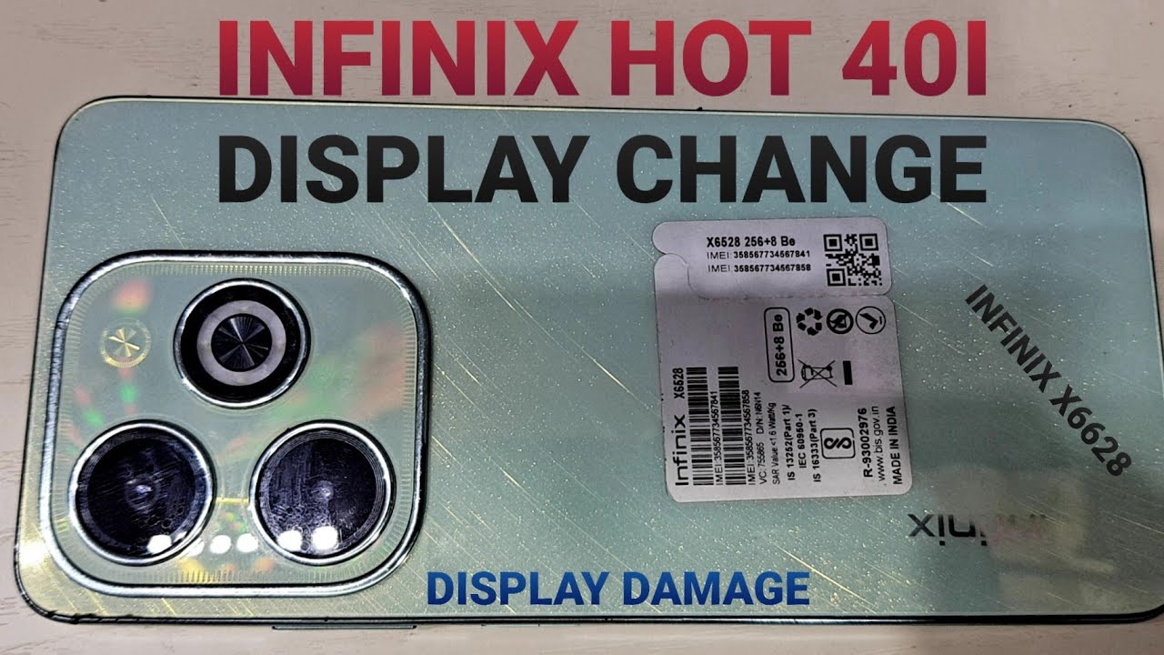 INFINIX HOT 40I DISPLAY CHANGE