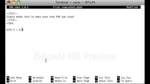 Writing a simple phpt test