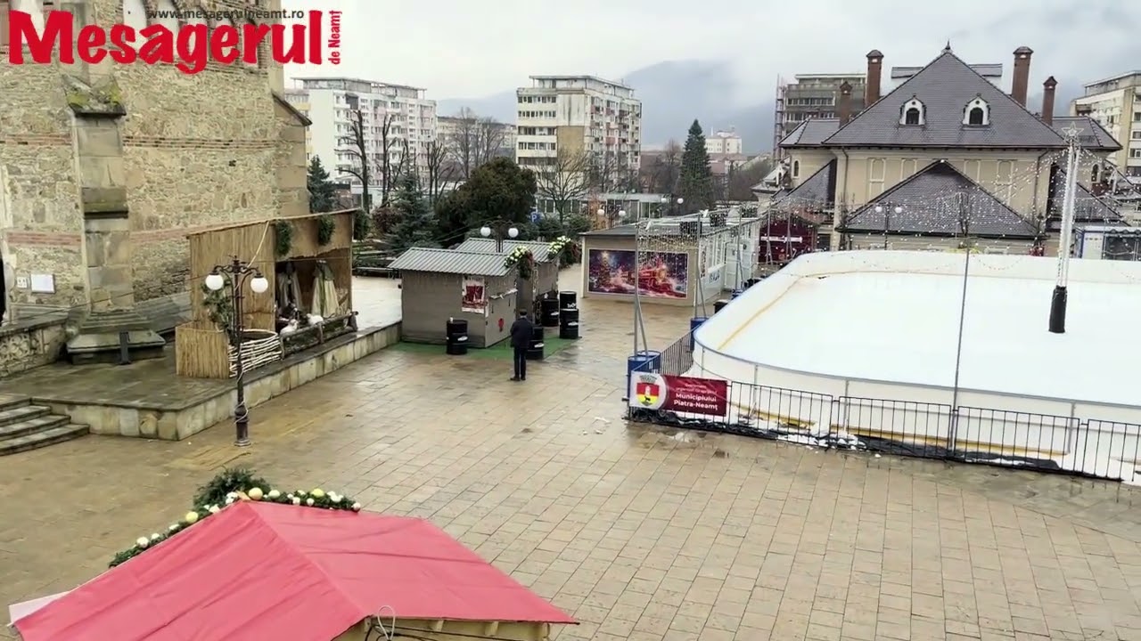 Video-foto. Piatra Neamț, a doua zi după manifestările de 1 Decembrie și deschiderea Târgului „Piatra lui Crăciun” 1 YouTube player