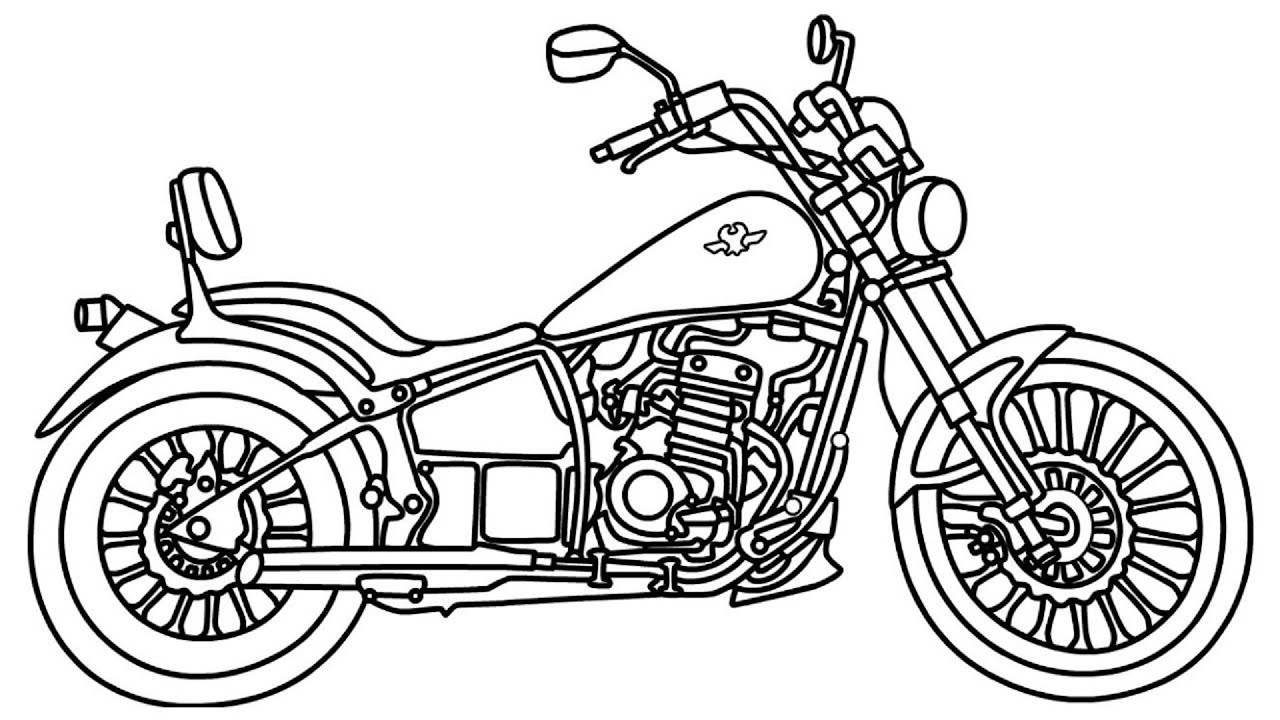 How to Draw a Cruiser Bike / Very Easy YouTube
