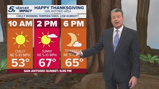 Lows in 40s for Thanksgiving | KENS 5 Weather Impact Forecast