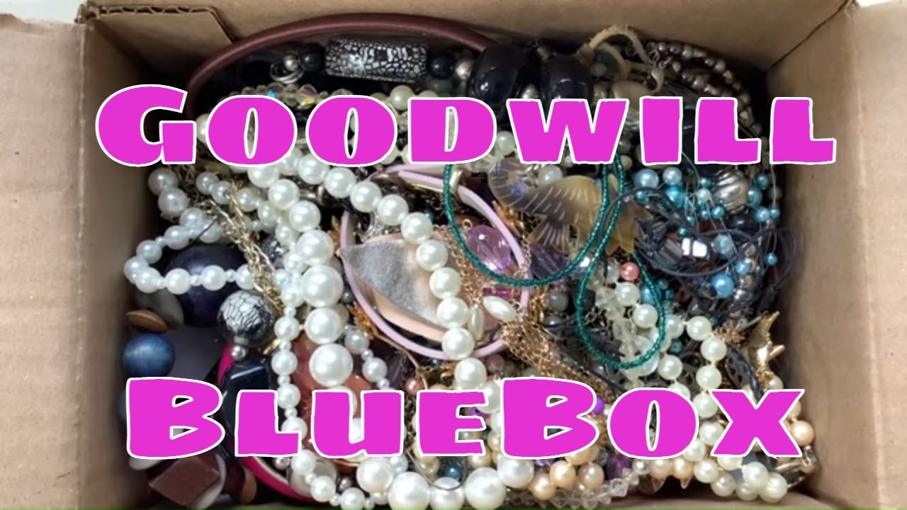 Goodwill BlueBox 5lb Repurpose Jewelry UNBOXING + Giveaway Announcement