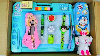 Unboxing Satisfying Stationery Collection📚Drawing Board, Sharpener, Geometry Box, Watch, Pen, Eraser