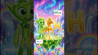 Phonics Song for Kids | H for Horse 🐎 | SUPER NEON KIDZ ABC Learning #abcd #shorts #preschool