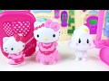 Hello Kitty Ailesi Yeni Evine Taşınıyor HELLO KİTTY Bahçeli Ev Çizgi Film