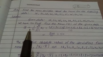 Find the mean deviation about the mean for the following data: 38,70,48,40,42,55,63,46,54,44