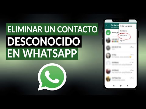 Cómo eliminar un contacto desconocido en WHATSAPP para siempre