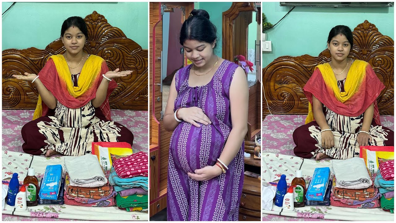 ডেলিভারির জন্য নার্সিংহোমে যেসব জিনিস নিয়ে যেতে হয় সব ব্যাগে সুন্দরভাবে গুছিয়ে নিলাম ॥