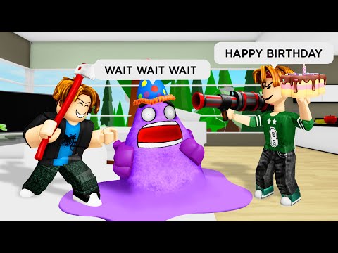 GRIMACE MILKSHAKE 4 🥛 (ROBLOX Brookhaven 🏡RP - FUNNY MOMENTS)
